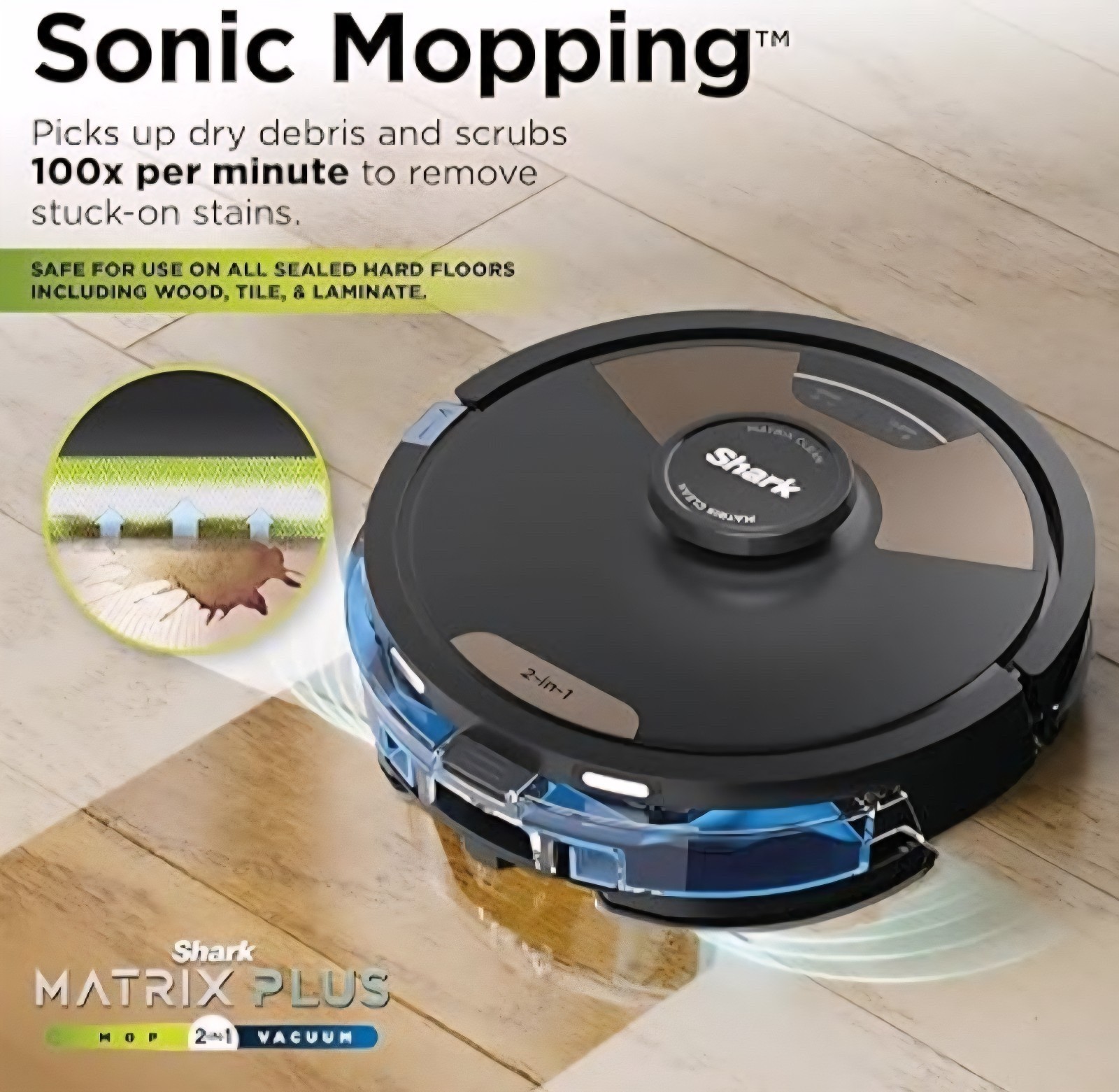 NEW Shark Matrix Plus Robot Vacuum & Mop w/ SELF EMPTY BIN + Mopping UR2650WS
