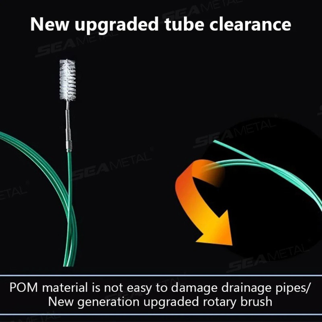 9.84FT Car Sunroof Drain Cleaning Tool Flexible Drain Brush Long Tube Cleaner US