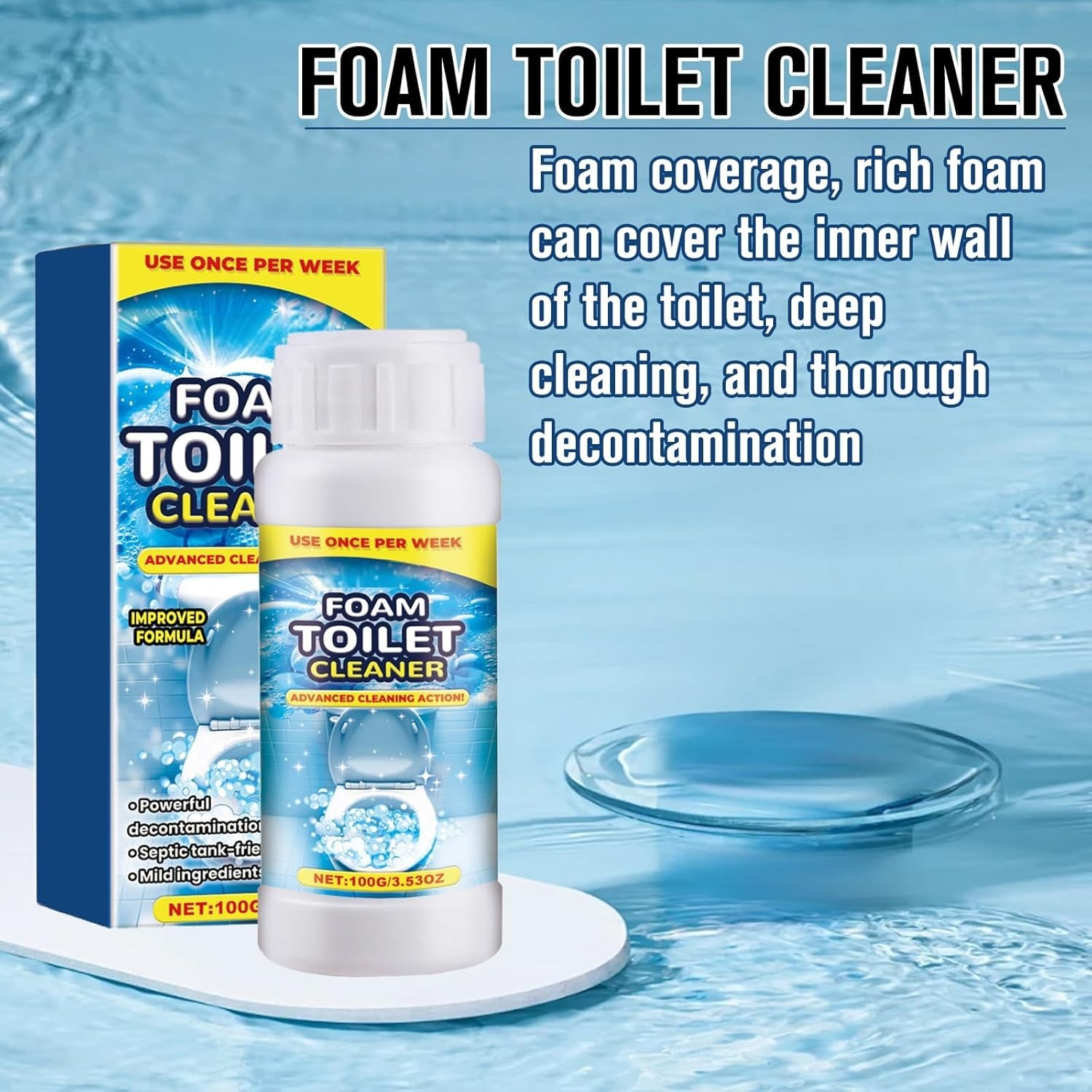 Foam Toilet Cleaner, 2025 NewToilet BowlCleaner, Advanced Toilet Cleaner for …