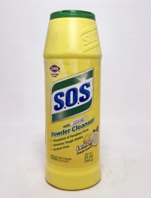 SOS POWDER CLEANSER W/ BLEACH LEMON FRESH SCENT 21 OZ BRAND NEW