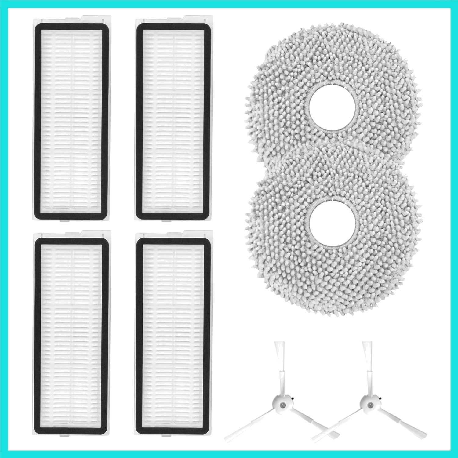 Accessories Kit for Roborock Qrevo MaxV/Qrevo Pro/Qrevo S Robot Vacuum Cleane…