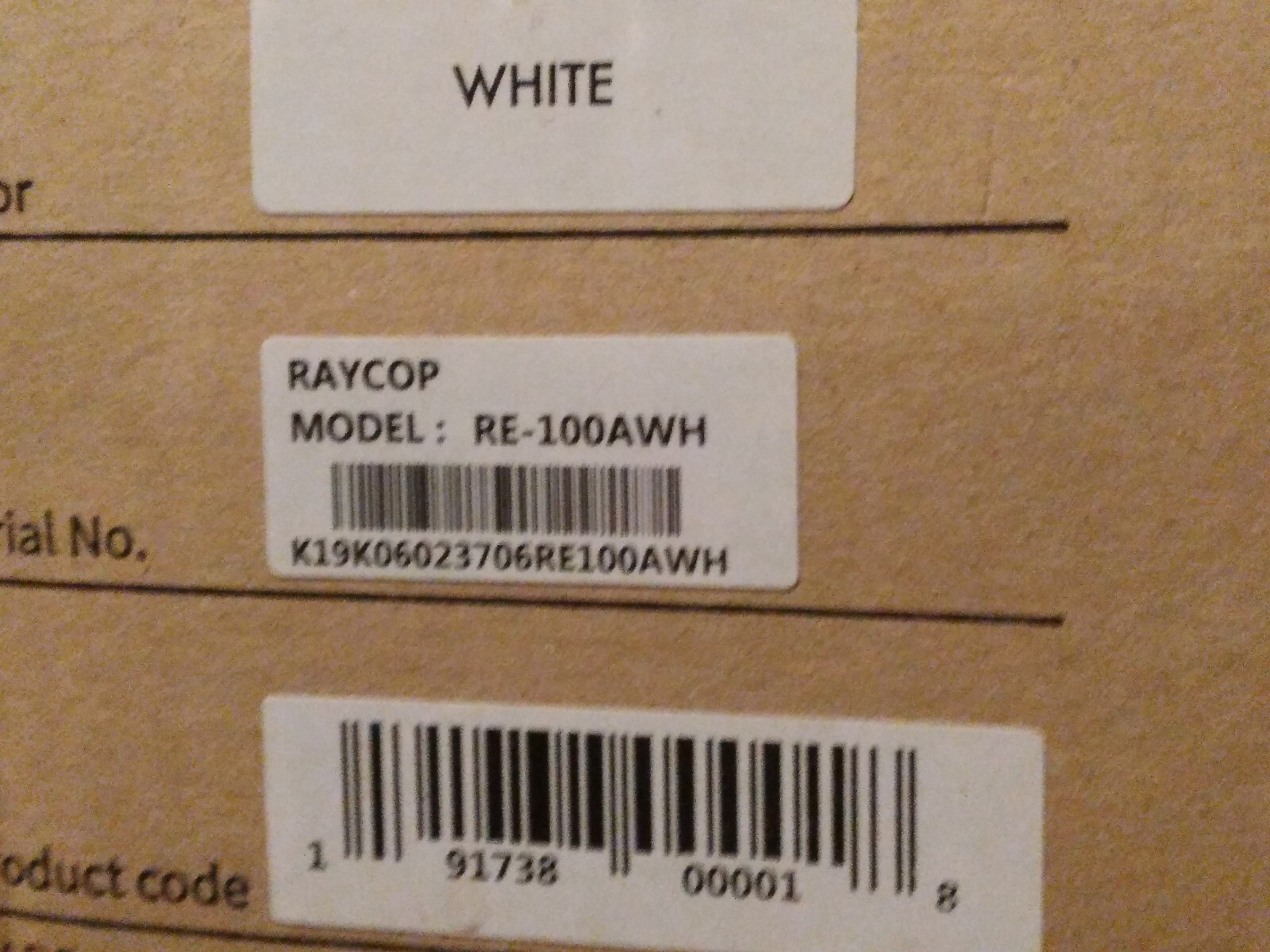 Raycop Lite RE-100AWH Allergen Vacuum (see the pictures for details)