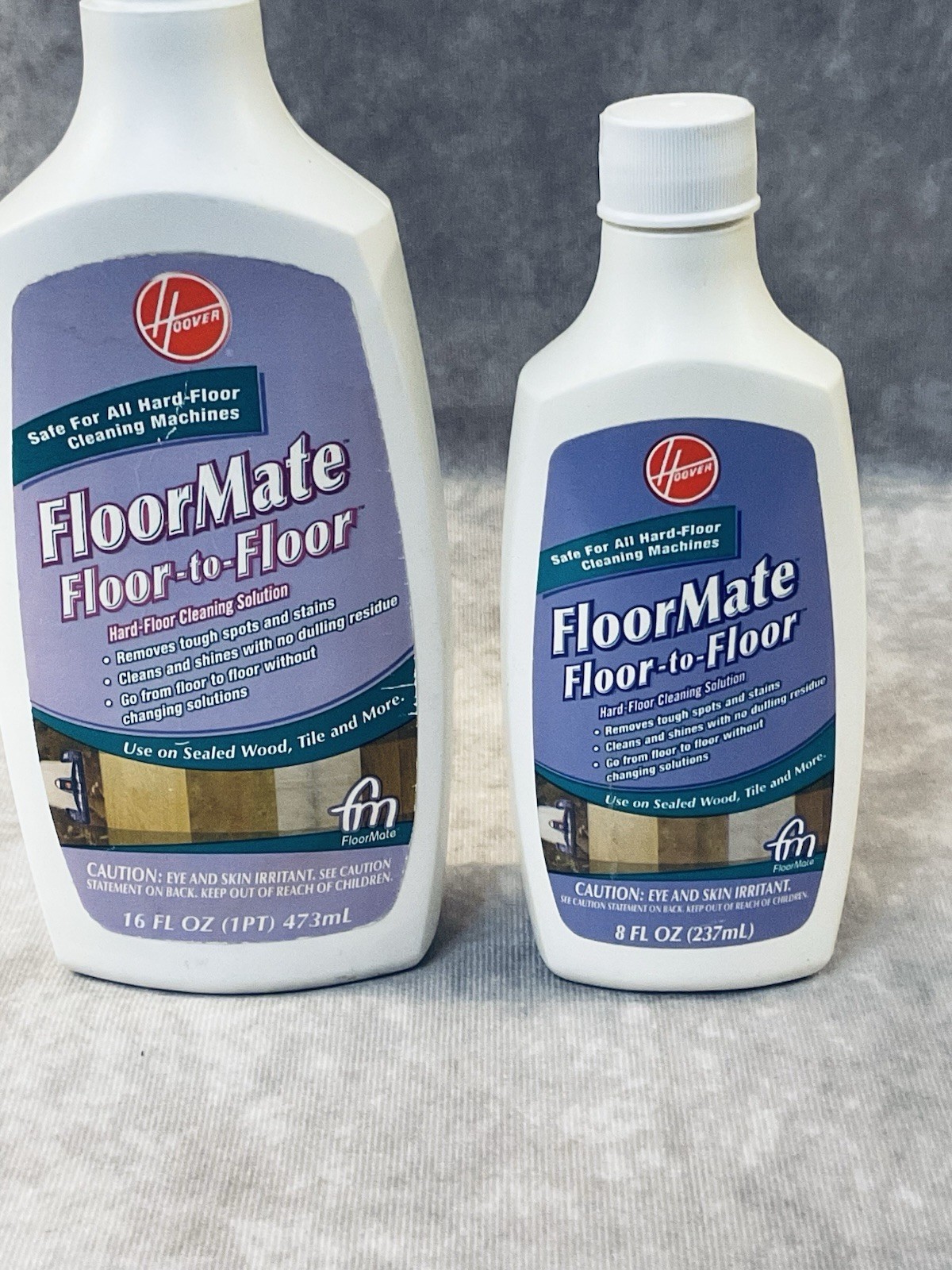HOOVER FLOOR MATE FLOOR-TO-FLOOR HARD FLOOR CLEANING SOLUTION 8 FL OZ & 16 FL OZ