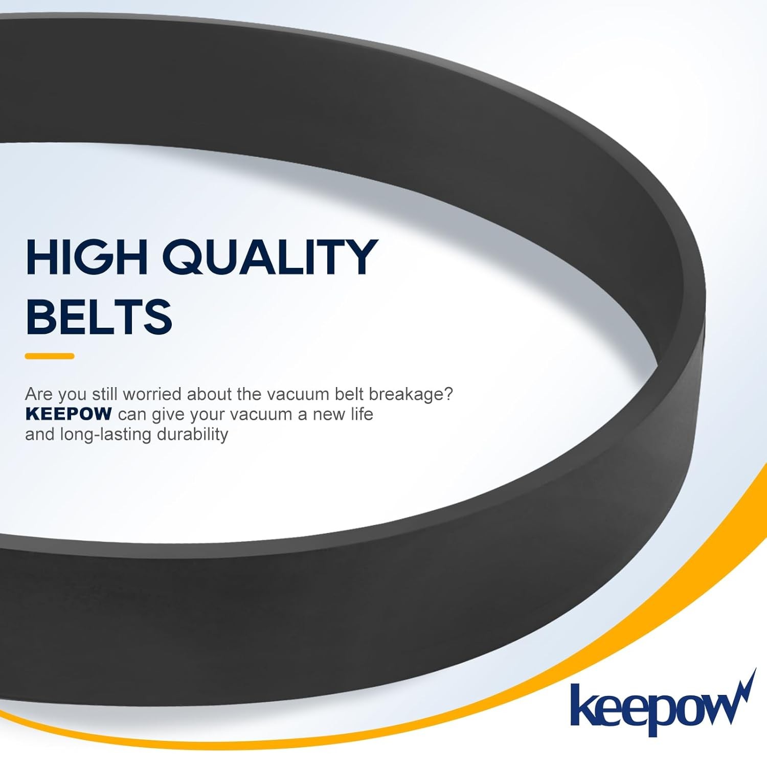 2 Pack KEEPOW E0205 Vacuum Belt Replacement for Eureka Power Speed Series Vacuum