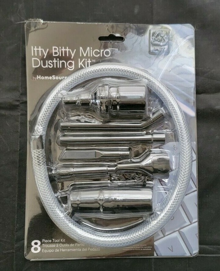 byHomeSource Itty Bitty Micro Dusting Kit, 8 Piece Tool Kit with Adapter
