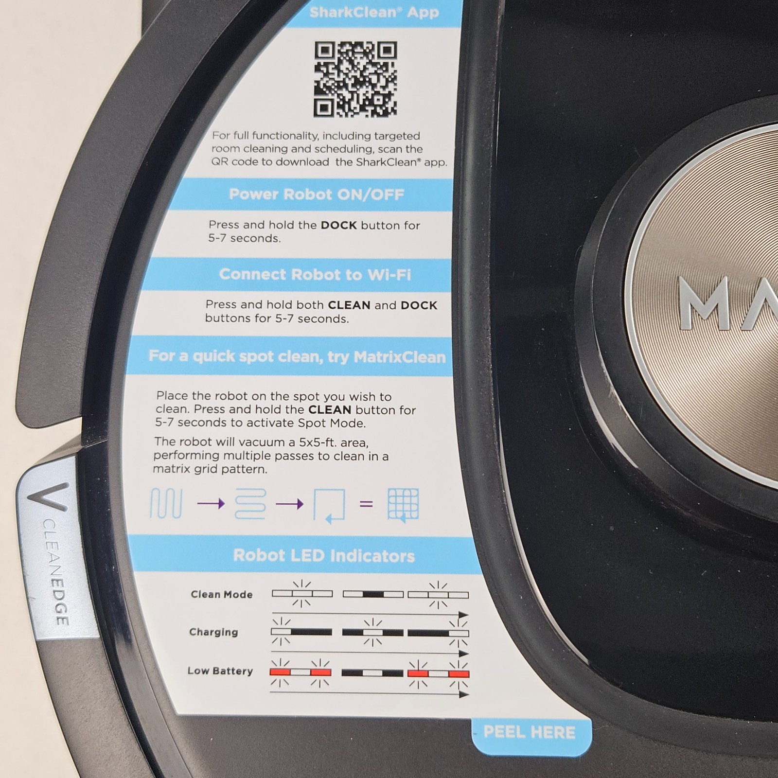 Shark Matrix Plus Vacuum Self-Emptying Robot Home Mapping Hepa Black UR2360EEUS