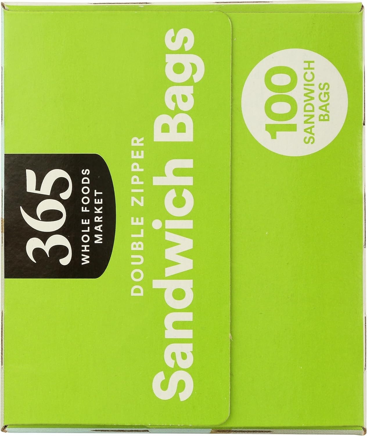 Durable Double Zipper Sandwich Bags, 100 Count – Food Freshness Guaranteed