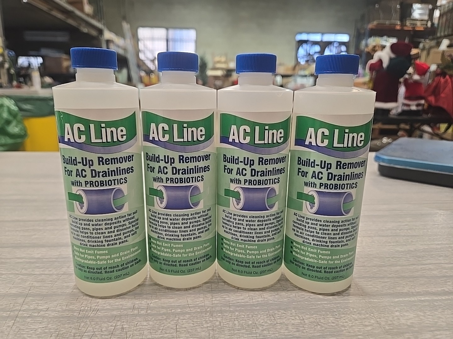 AC Line Build-Up Remover For AC Drainlines- 8 Fl Oz Bottles- PACK OF 4
