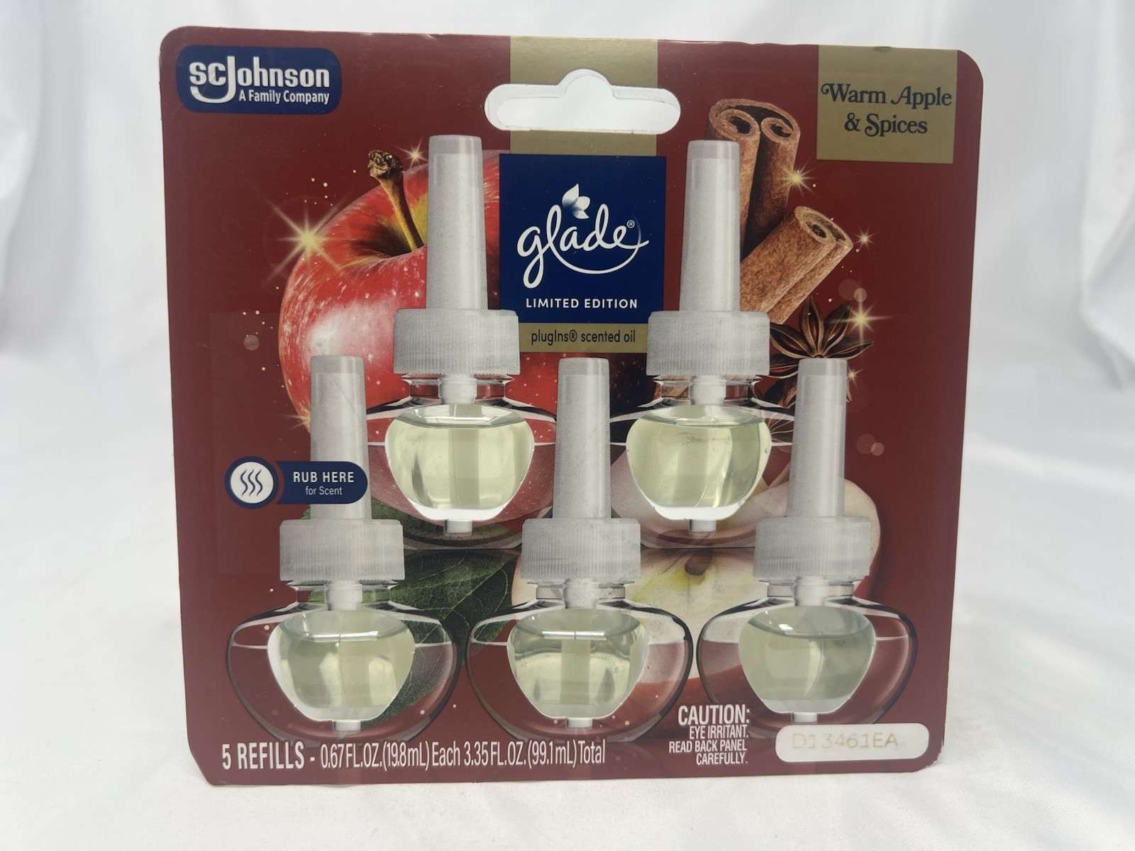 Glade PlugIns Scented Oil Air Freshener Refills – Warm Apple & Spices-3.35oz/5ct