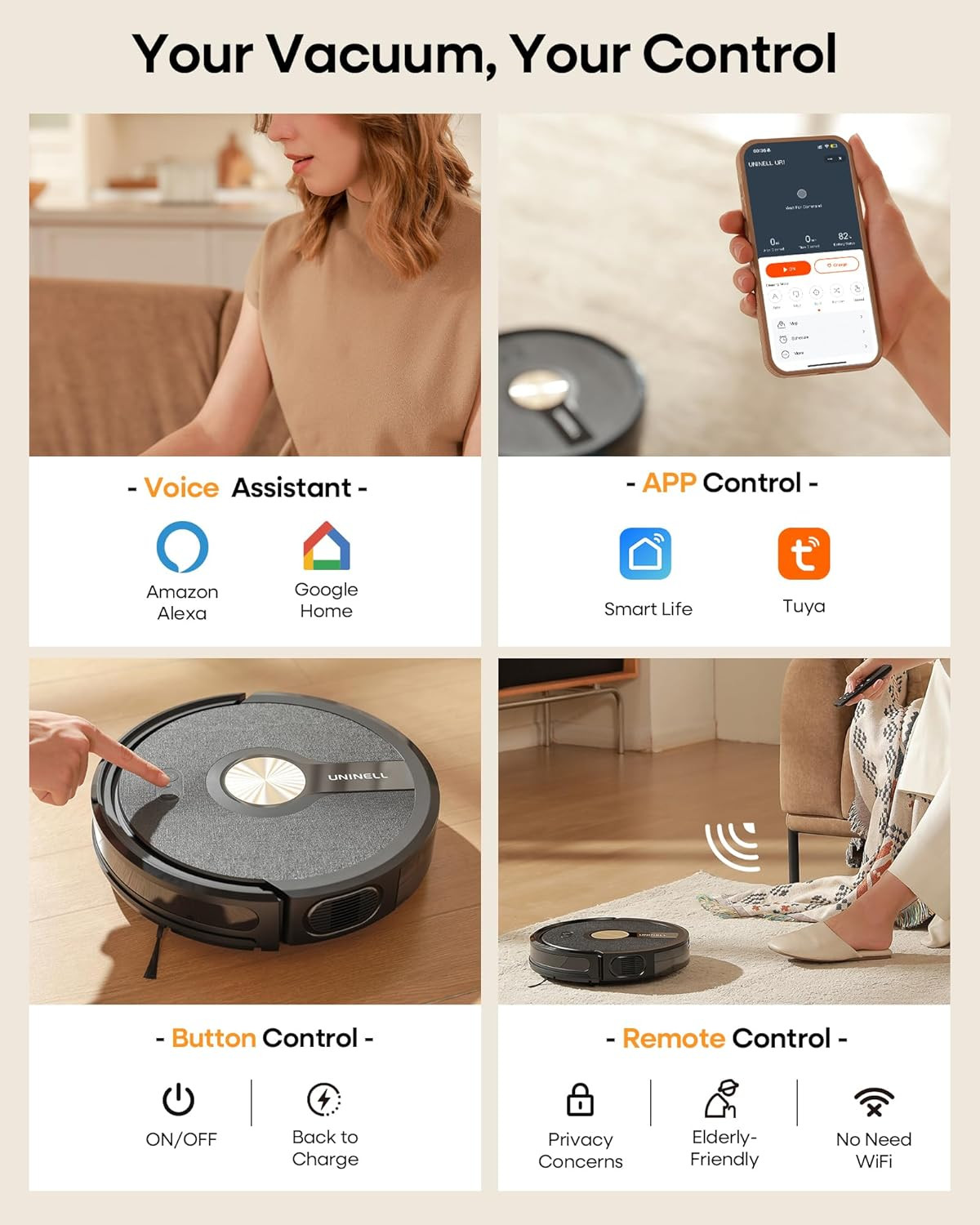 5000Pa Robot Vacuum & Mop Combo, 180 Min Runtime, App/Alexa Control