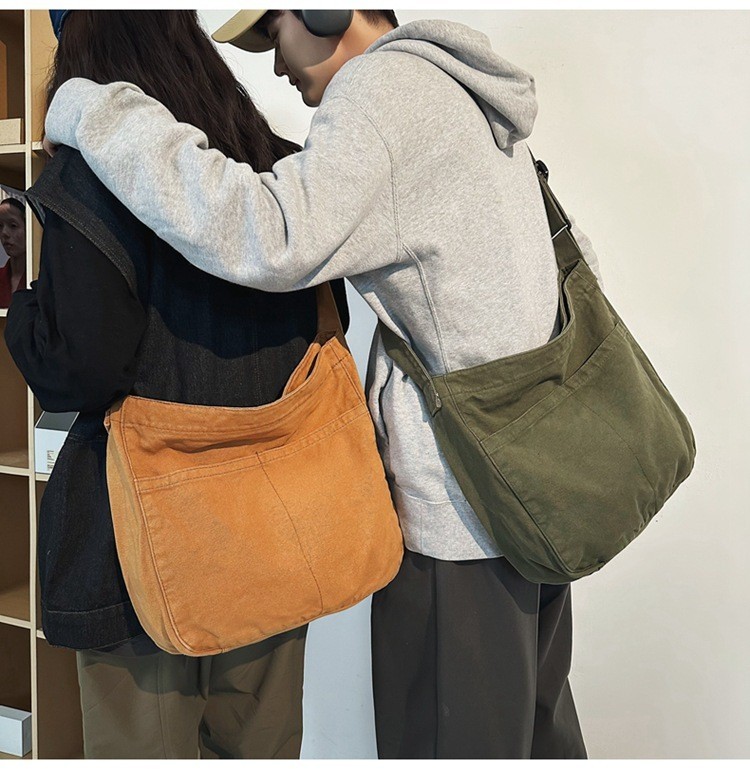 RIVERICH Hobo Bag Canvas Crossbody Shoulder Bag for Women and Men Large Casual
