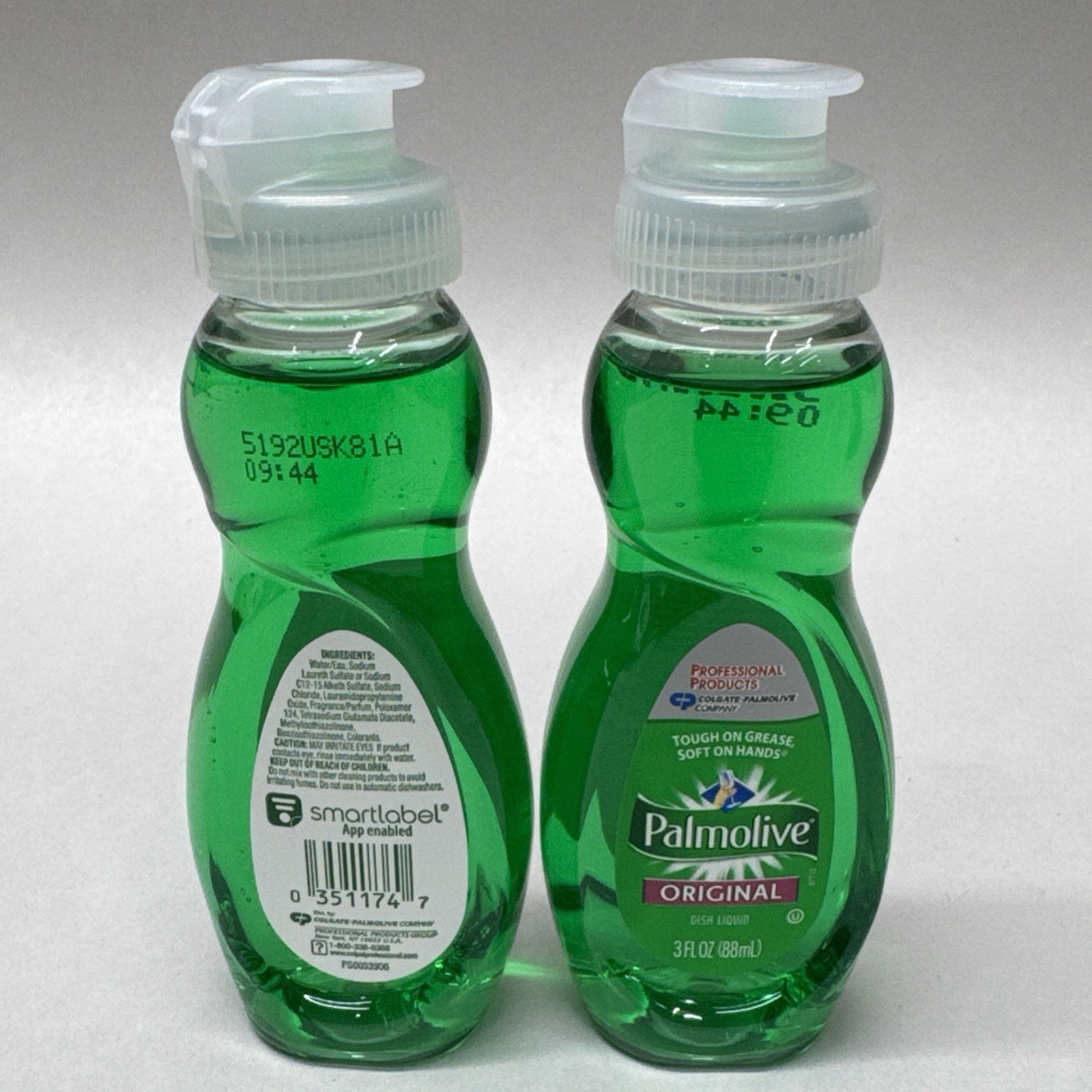 Lot Of 4! PALMOLIVE Travel Size Liquid DISH SOAP 3 oz each Camping RV Travel