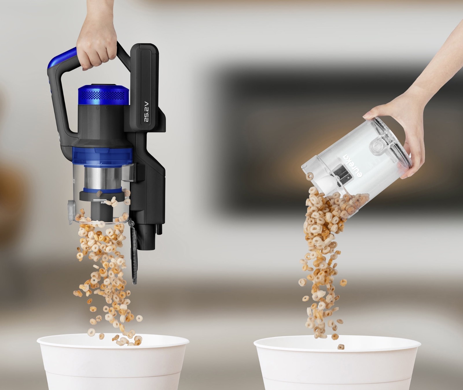 Cordless Stick Vacuum 5.3lb 40Min Runtime LED Headlights Lay Flat for Hard Floor