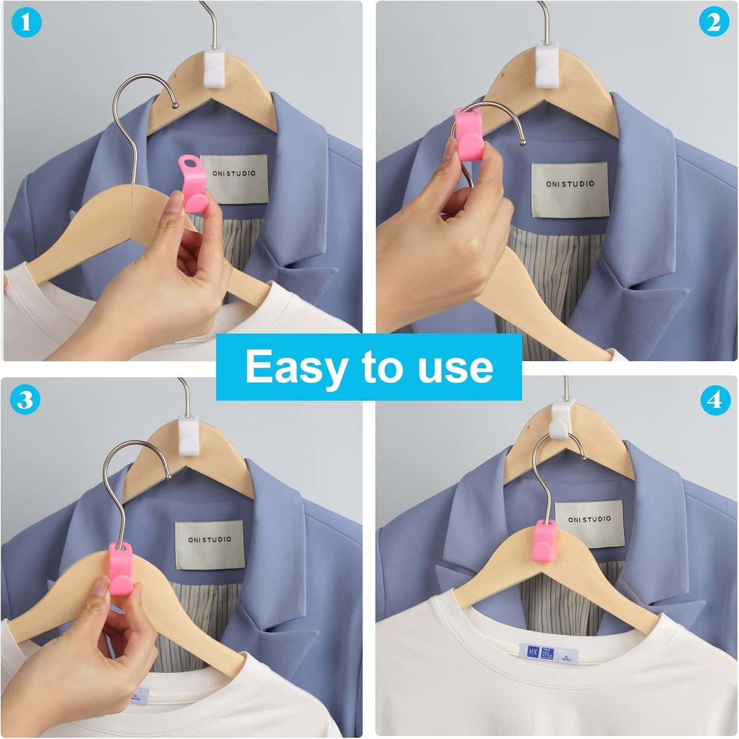 Versatile 100 PCS Hook Shaped Hanger Connectors – Space Efficiency Guaranteed