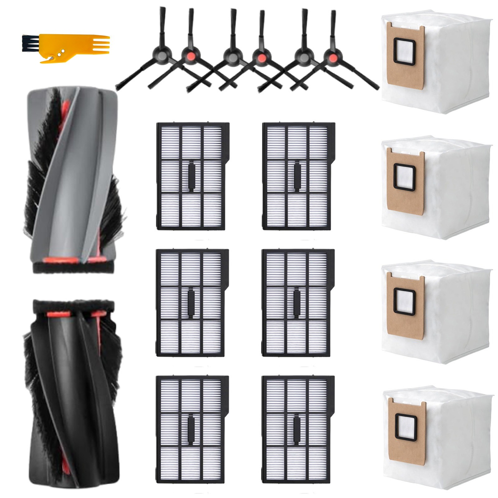 Eufy E25/E28 Omni Kit, 1 Brush, 6 Side Brushes, 6 Filters, 4 Bags
