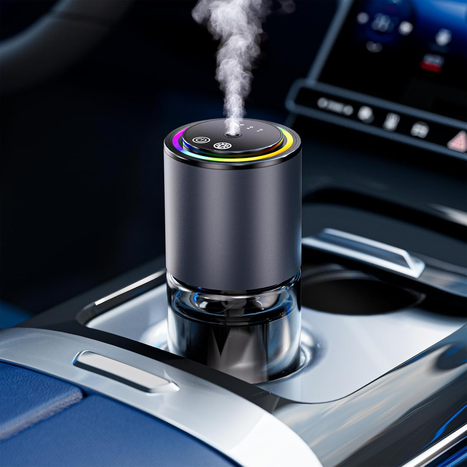 Car Air Freshener Diffuser,Smart Car Air Freshener 150Ml Capacity for 6 Months,R