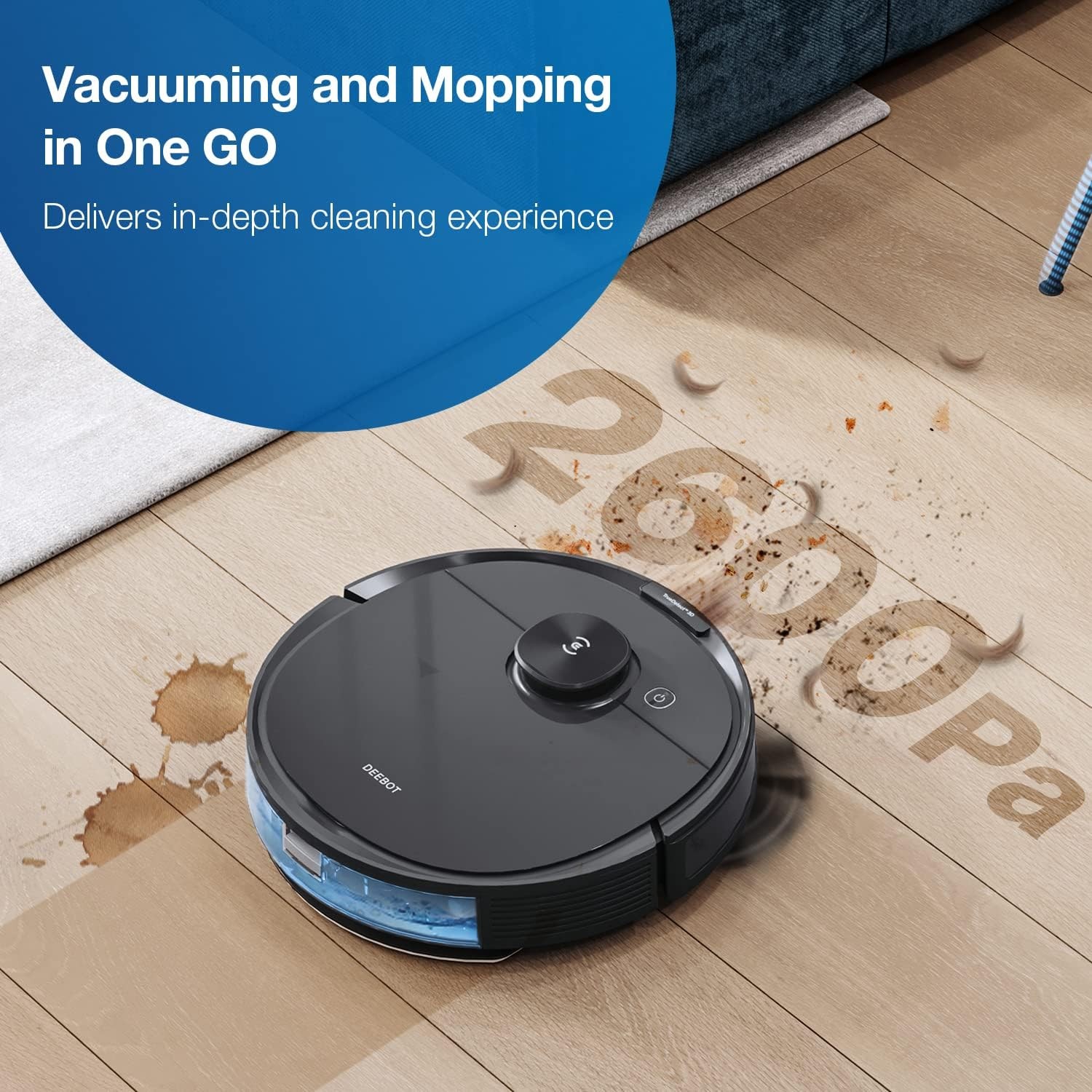 ECOVACS Deebot N8 Pro+ Robot Vacuum Mop Self Empty Station 2600Pa LiDAR Mapping