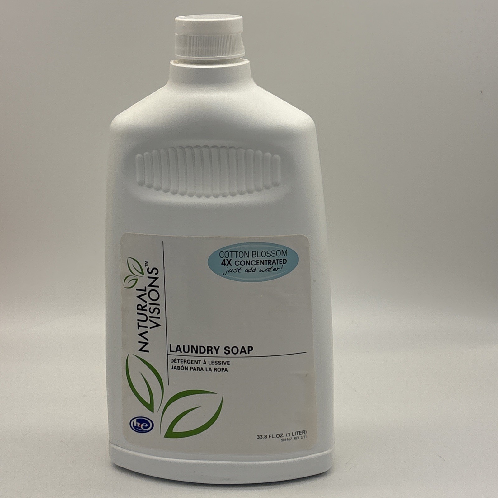 Natural Visions Laundry Soap Super Concentrated HE 33.8 Oz NEW SEALED
