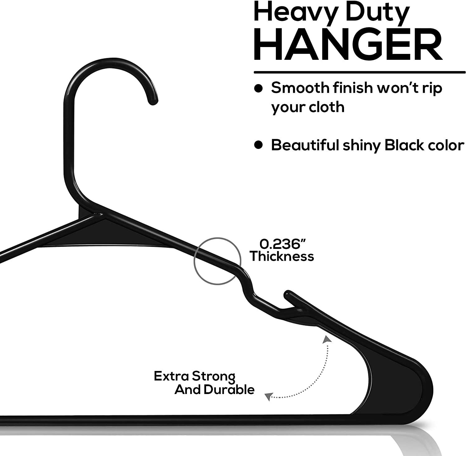 Plastic Hangers Light weight Space Saving Hangers 30 & 50 Pack Utopia Home