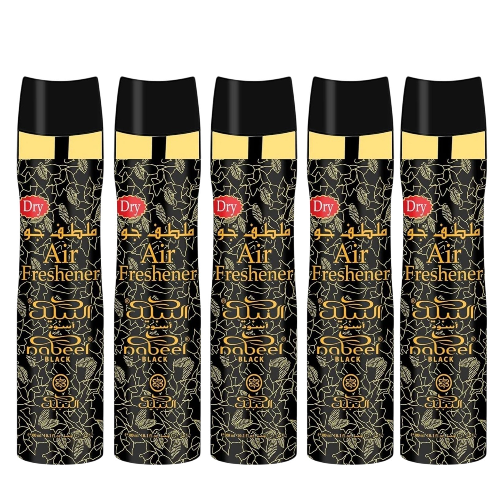 Nabeel Air Freshener Home Fragrance 300ml Aerosol 6 Pack Nabeel Black FREE SHIP