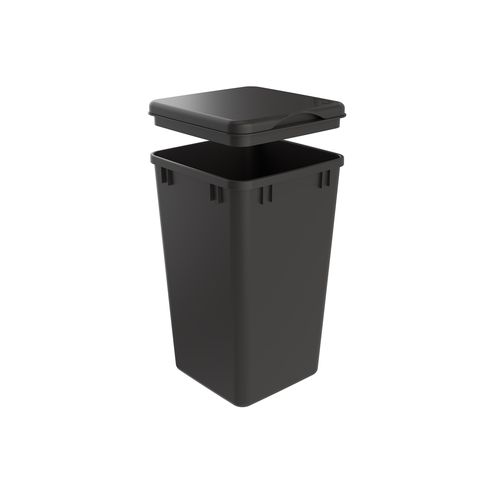 Rev-A-Shelf 27 qt. Trash Can Replacement Lid, Orion Gray, RV-1024-LID-13-1