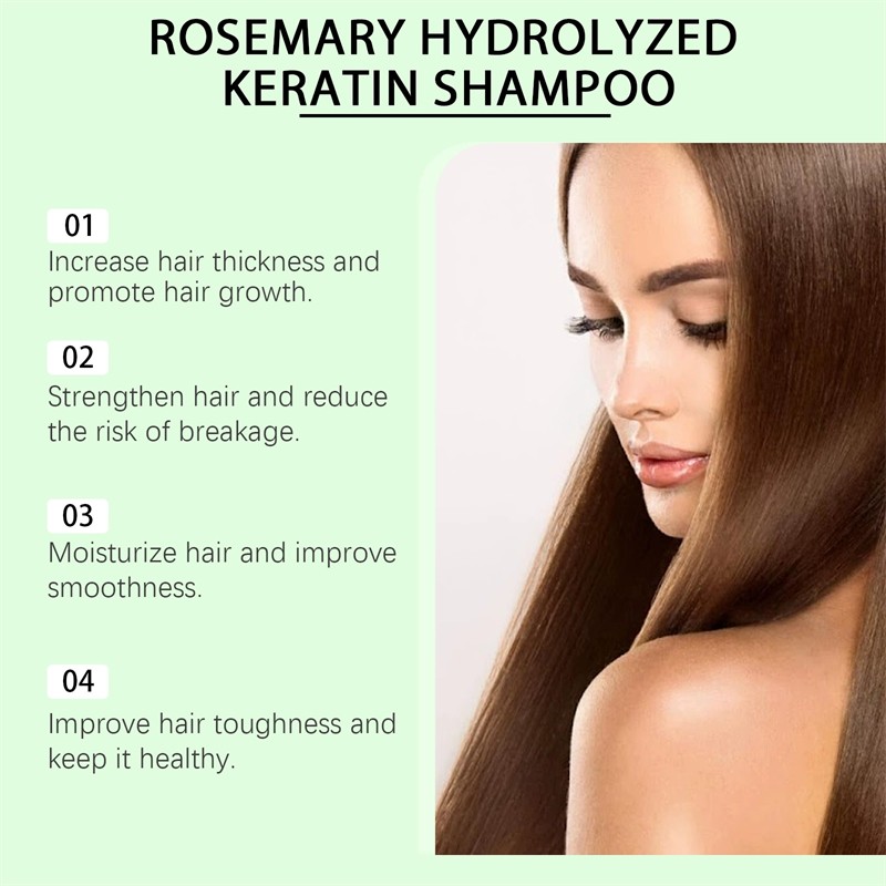 3 Pack Organic Rosemary Hair Growth Shampoo for Women and Men-Natural Thickening