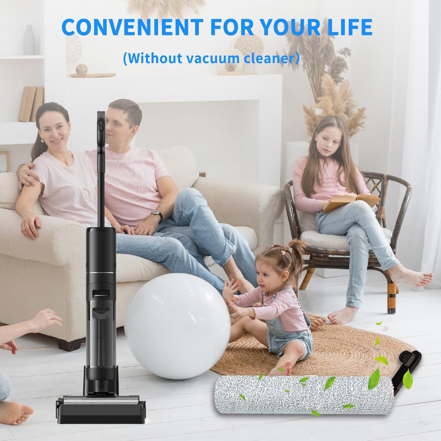 Cordless Floor Scrubber Brush Accessories for Dreame H12 Pro H12 Pro Plus H12
