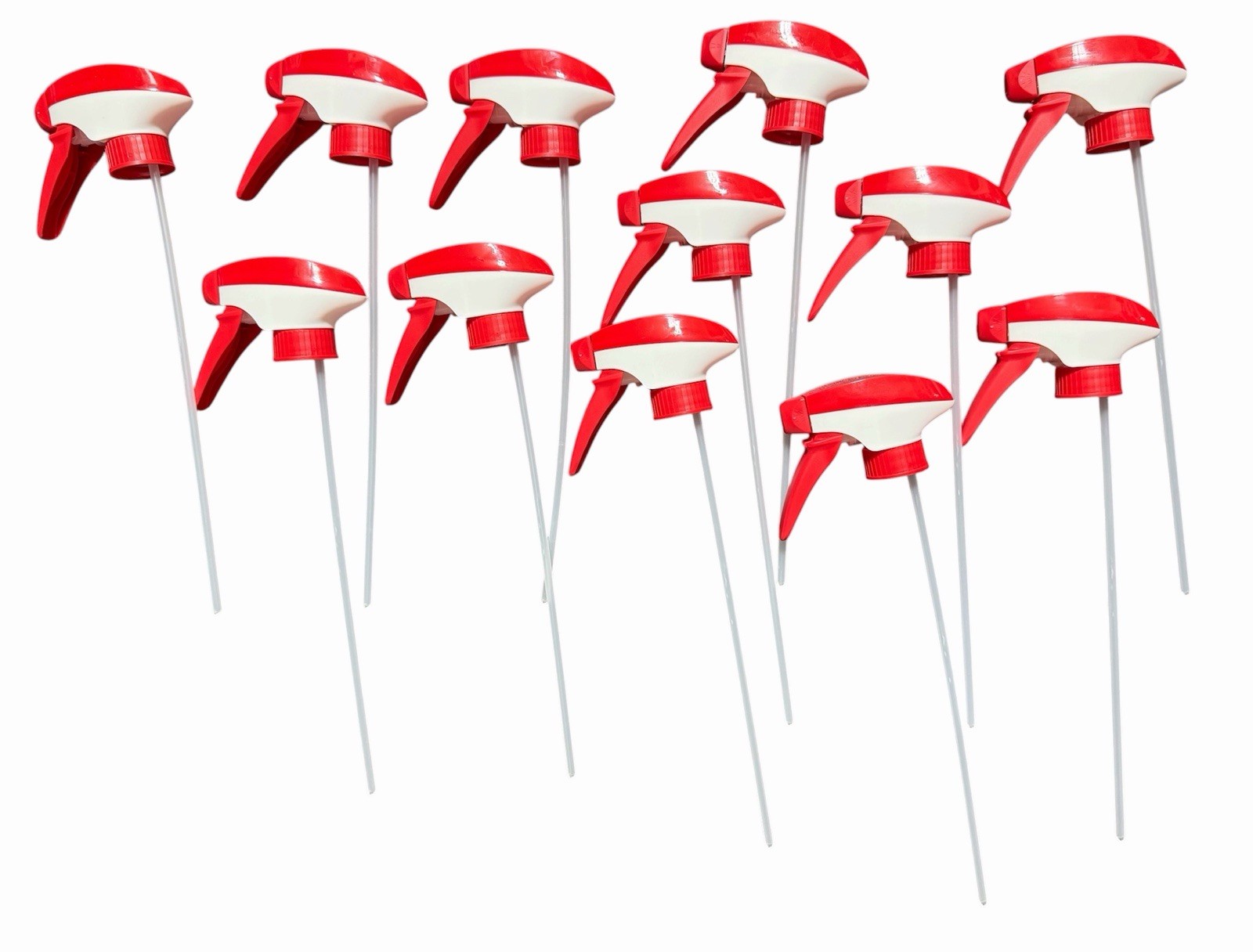 Trigger Sprayers, 12-Pack, Heavy Duty Chemical Resistant 8,16,32oz Nozzle Head