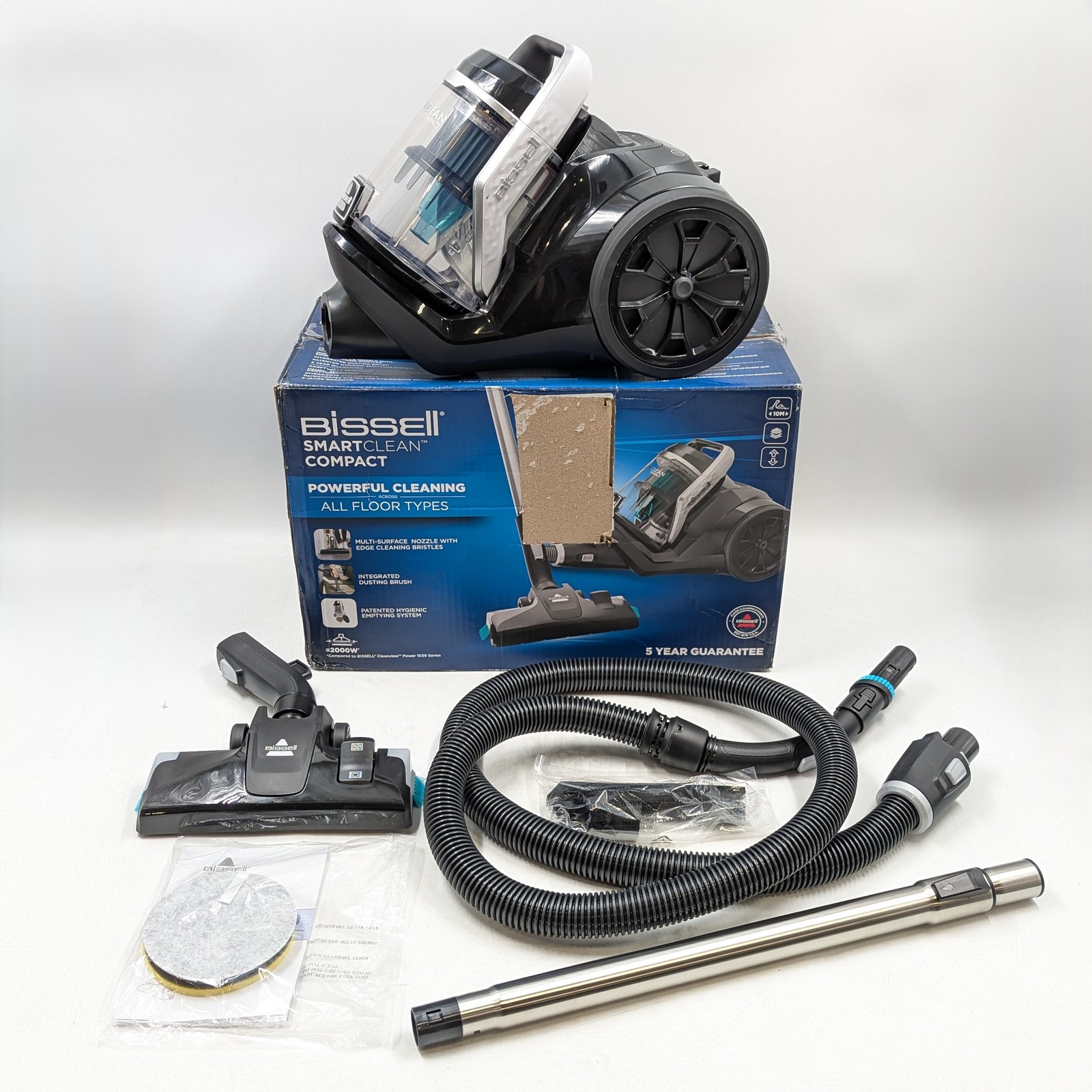 Bissell Smart Clean Compact Vacuum Cleaner Kit For All Floors (2273N) Black