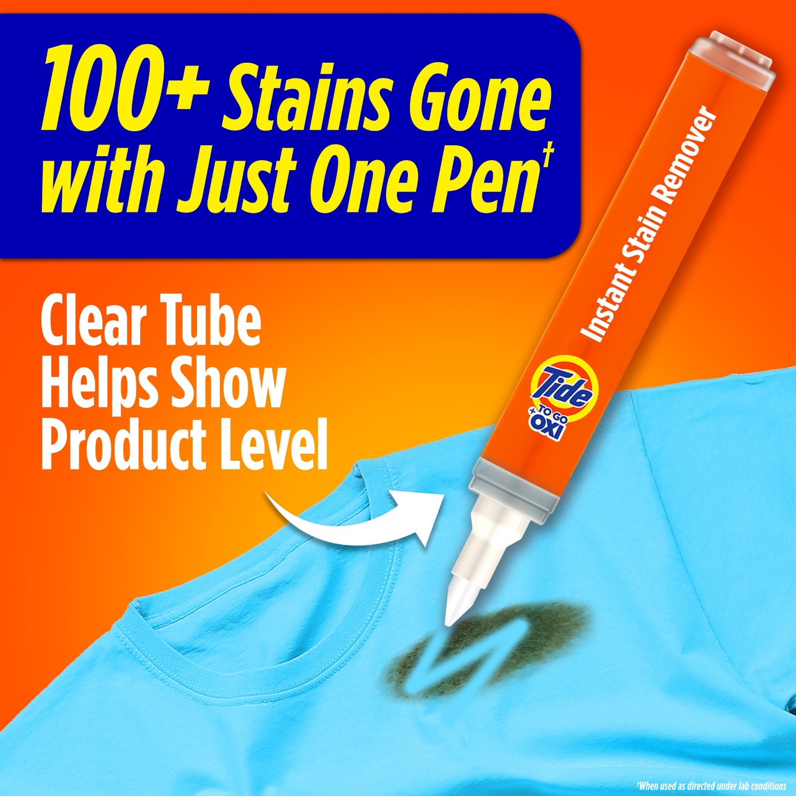 Tide To Go Instant Stain Remover Pen Portable Laundry Stain Solution 3 Count