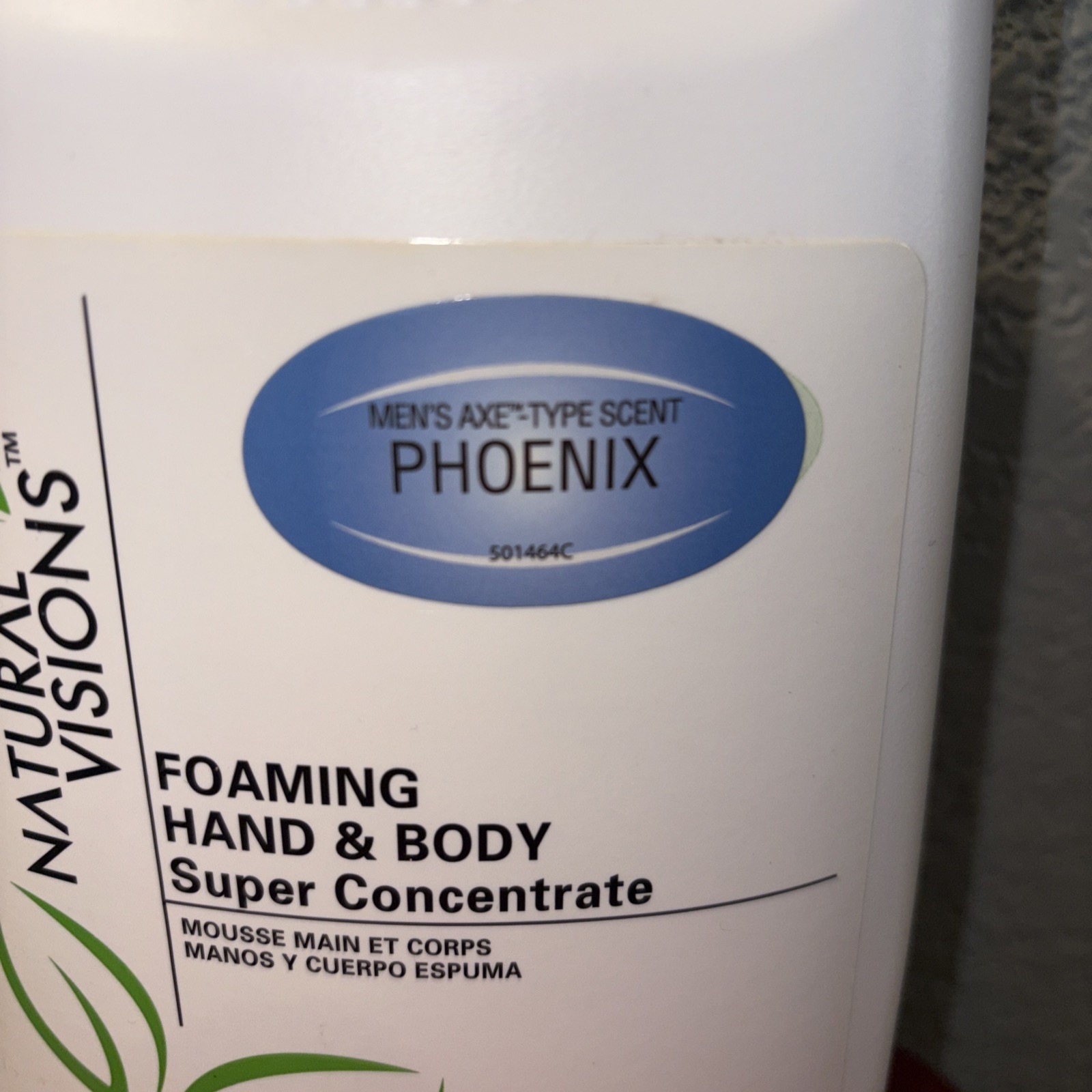 NATURAL VISIONS Hand /body Concentrated 1 Liter “AXE”like Phoenix SEALED