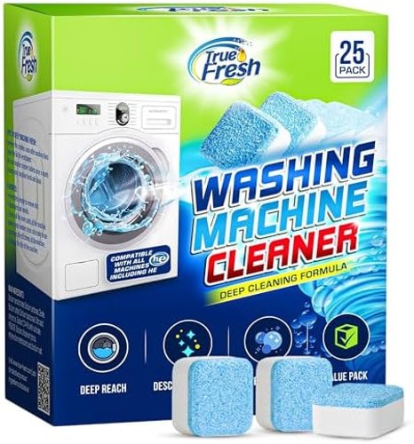 True Fresh Washing Machine Cleaner Tablets 25 Pack for Front Load, Top Load &…