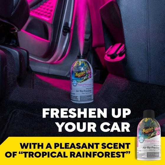Meguiar’s Air Re-Fresher Car Odor Fighting Mist, Tropical Rainforest, 2 oz