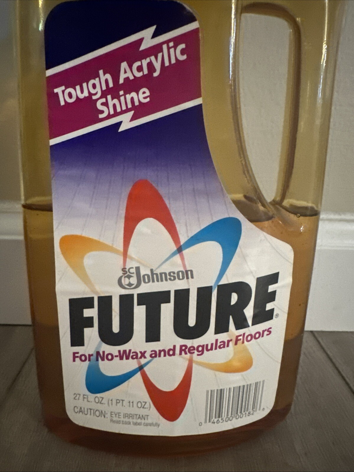 Vintage FUTURE Premium Floor Finish 27 oz Johnson Polish Rare 50% Full