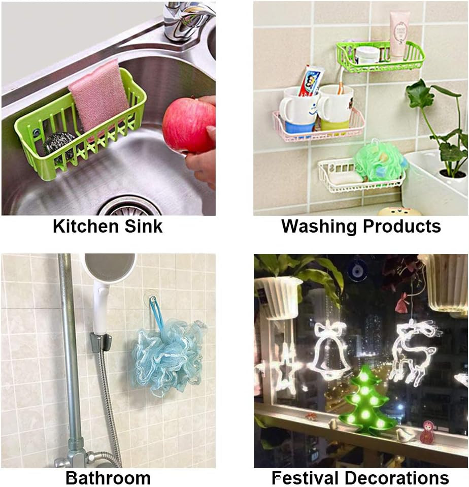 30 Pieces 3 Sizes Clear Suction Cups for Glass without Hooks, Small Rubber Sucti