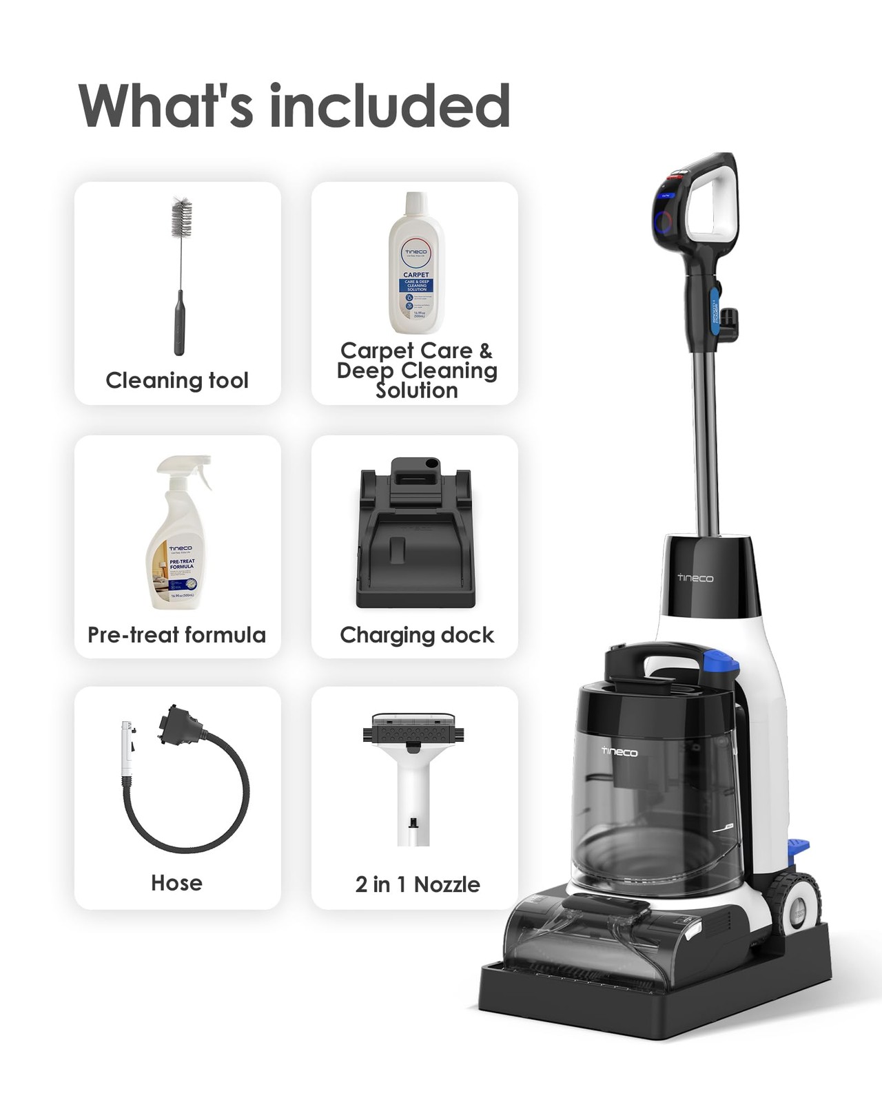 NIB Tineco CARPET ONE Cruiser Smart Carpet Cleaner, Self-Cleaning and FlashDry,