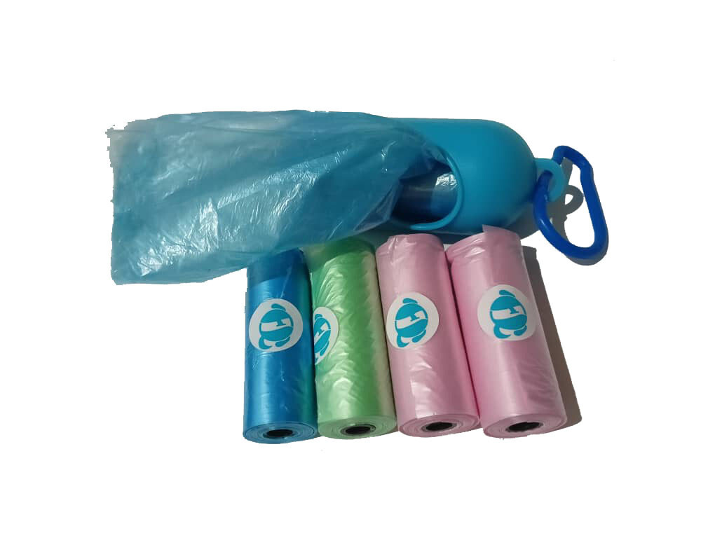 Mini 5 roll garbage bag with mini portable box ( 22cm x 27.5cm )