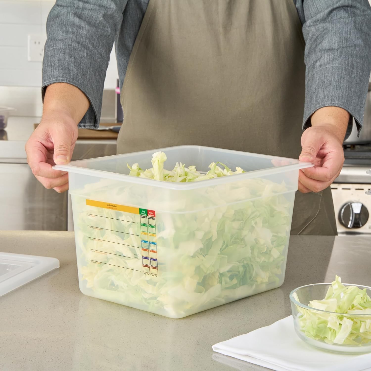 Food Stora Container 1 Pa of 12.7 x 10.3 x 7.8 Inches