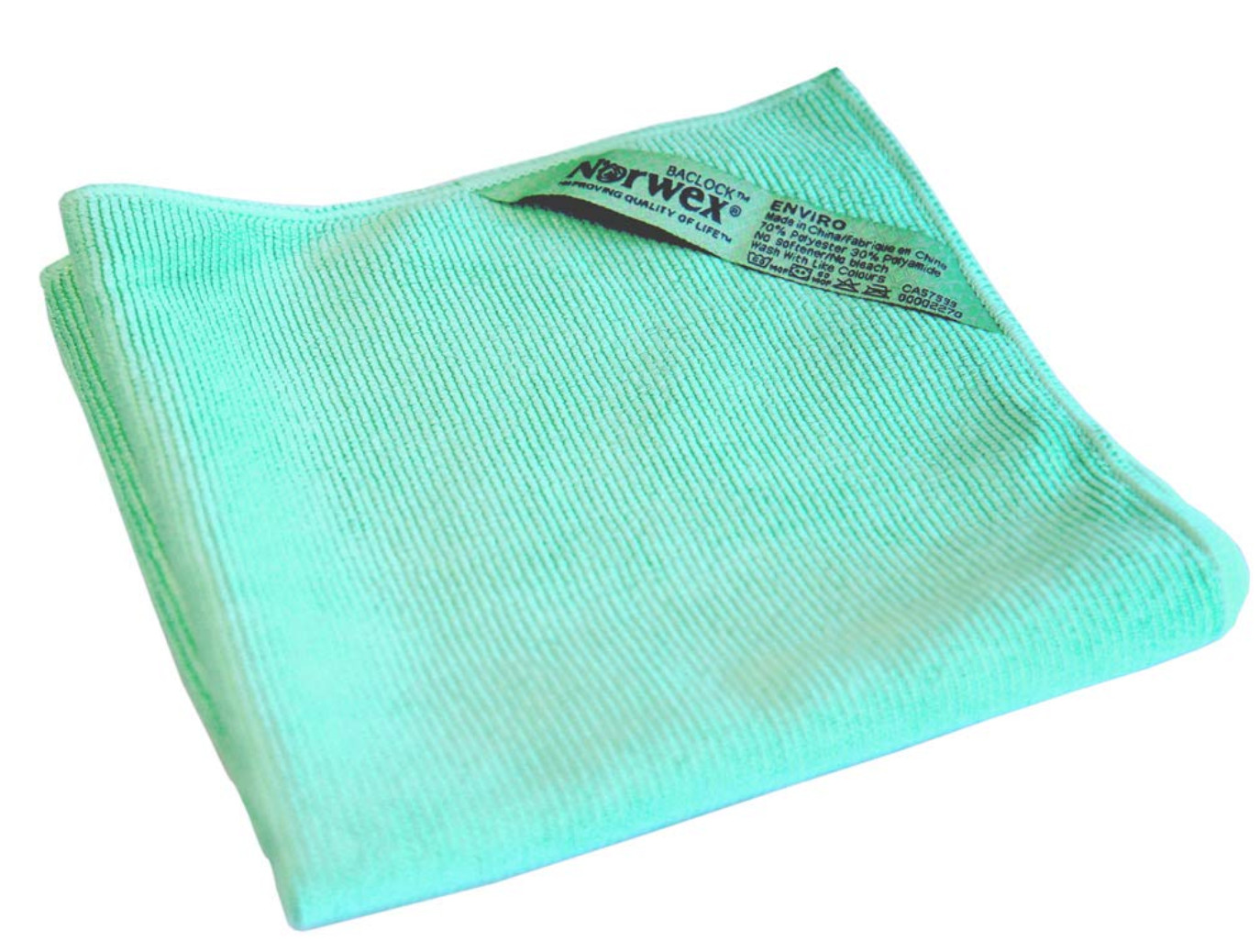 2 Pieces (2 PACK) Norwex Enviro Cloth/Green Mint Cleaning Cloth FREE SHIPPING