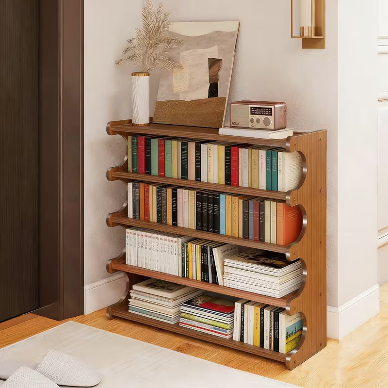 Bamboo Shoe Organizer Shoe Rack Compact Shoe Shelving Unit Space-Saving XJ5-70