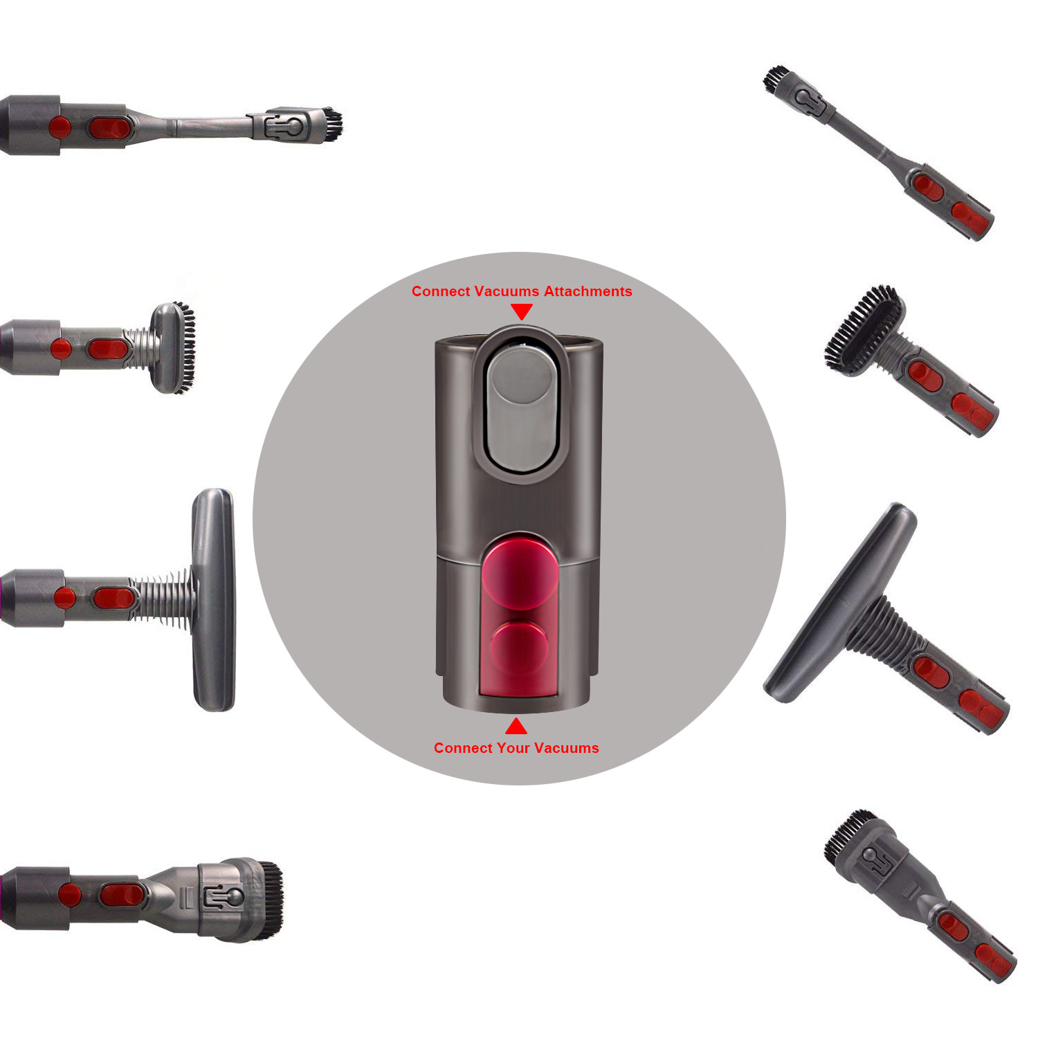 Brush Attachments Kit for Dyson V6 Accessories Fit with DC16 DC24 DC34 DC35 DC59