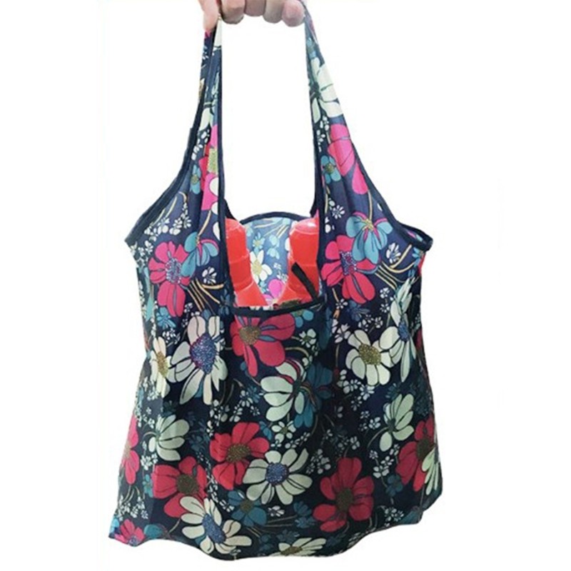 Foldable Shopping Bag Tote with Spacious Interior Great for & Necessities