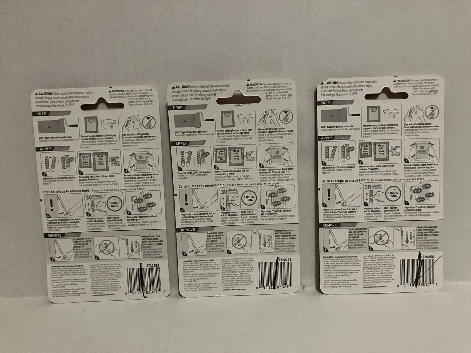 3M Command Brand Damage Free 4Lb Small Picture Hanging Strip 12 Pairs