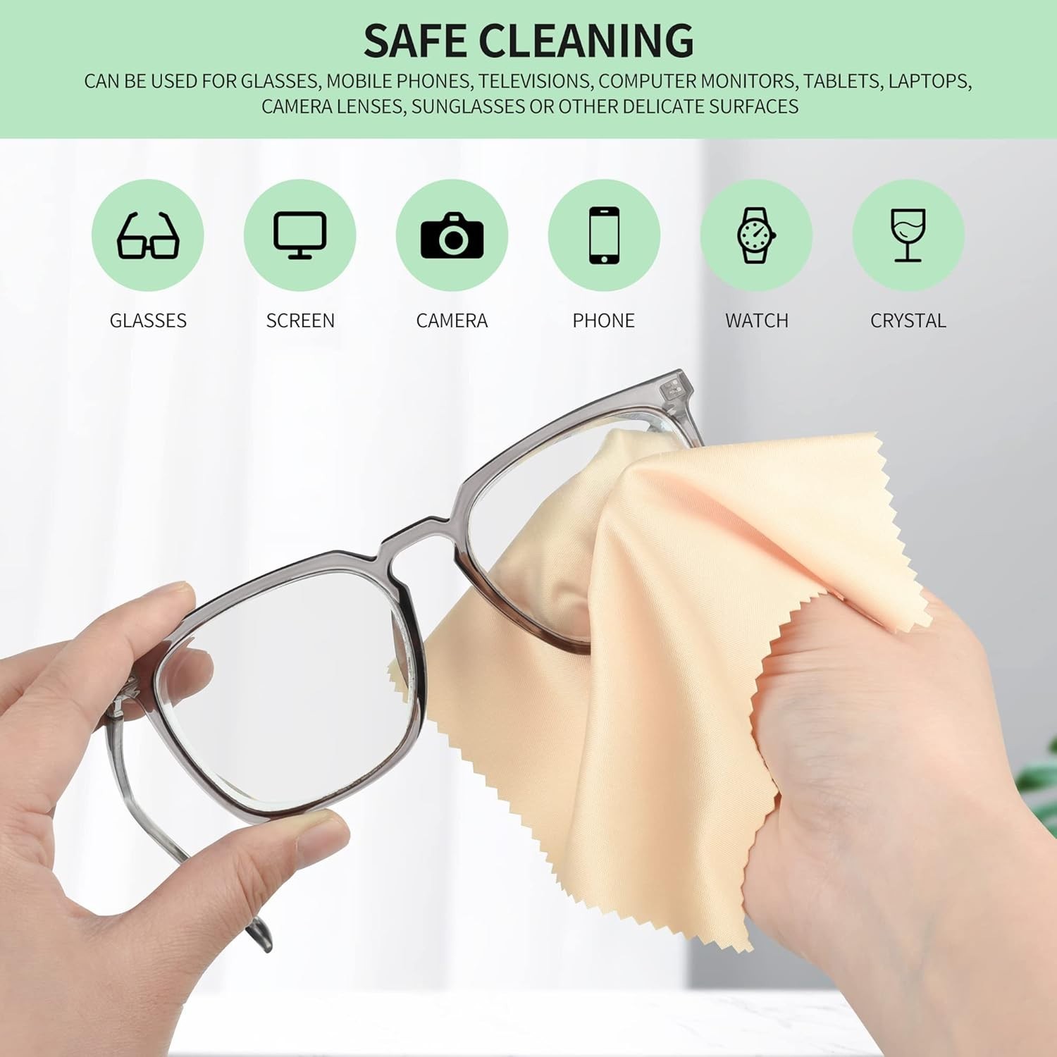 18 Pack Multicolor Microfiber Cleaning Cloths 7″ x 6″ for Optimal Device Care