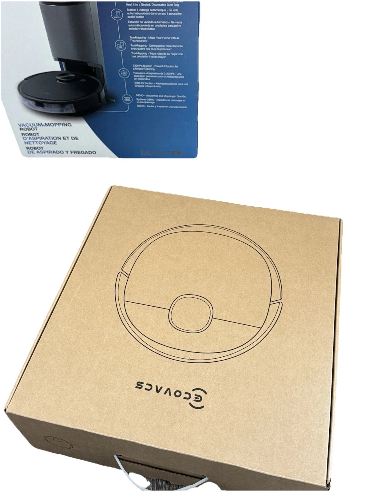 ECOVACS Deebot Ozmo N8+ Cleaner Vacuum Mop Robot W/Auto-empty Station