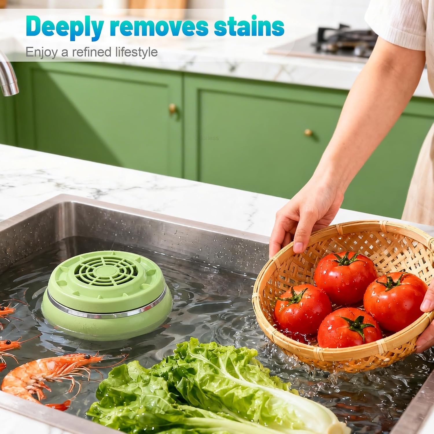 Fruit and Vegetable Washing Machine, Wireless Fruit Cleaner Device, Ti Electr…