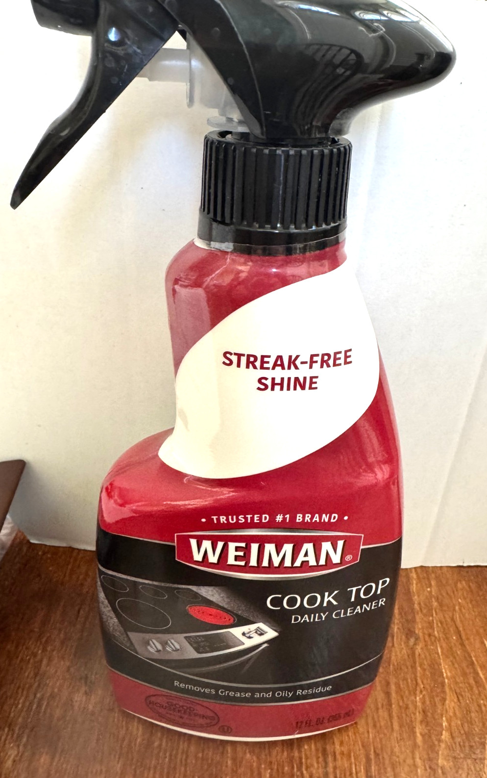 Weiman Cook Top Daily Cleaner Trigger Spray Bottle Streak Free Shine 12 oz NEW