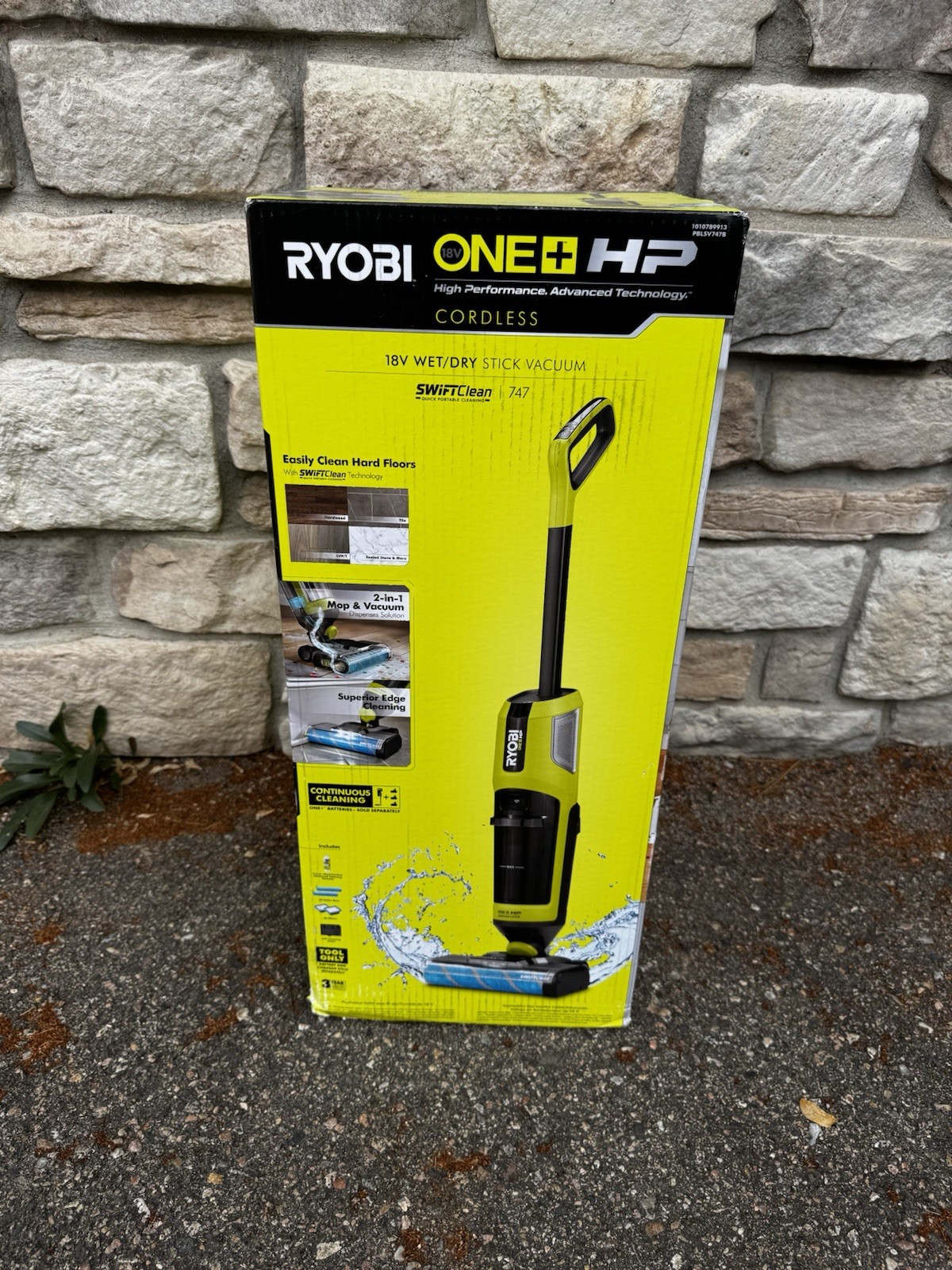 Ryobi ONE+ HP SWIFTClean 18V Cordless Wet/Dry 2-in-1 Bagless Stick (TOOL ONLY)
