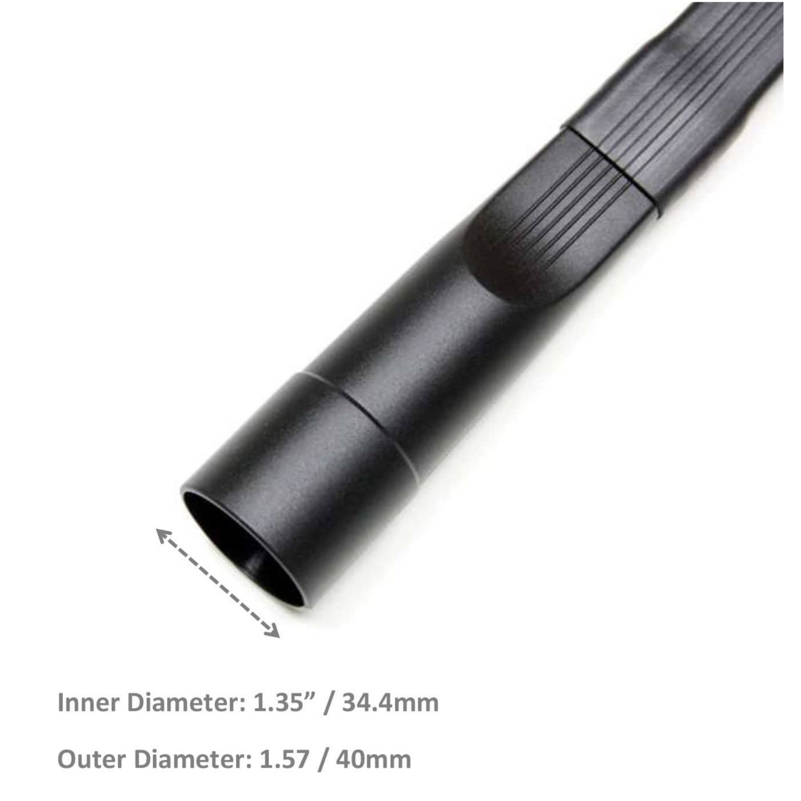 MaximalPower 25″ Long Crevice Tool for Vacuum 1.25″ Hose Detachable Brush Head