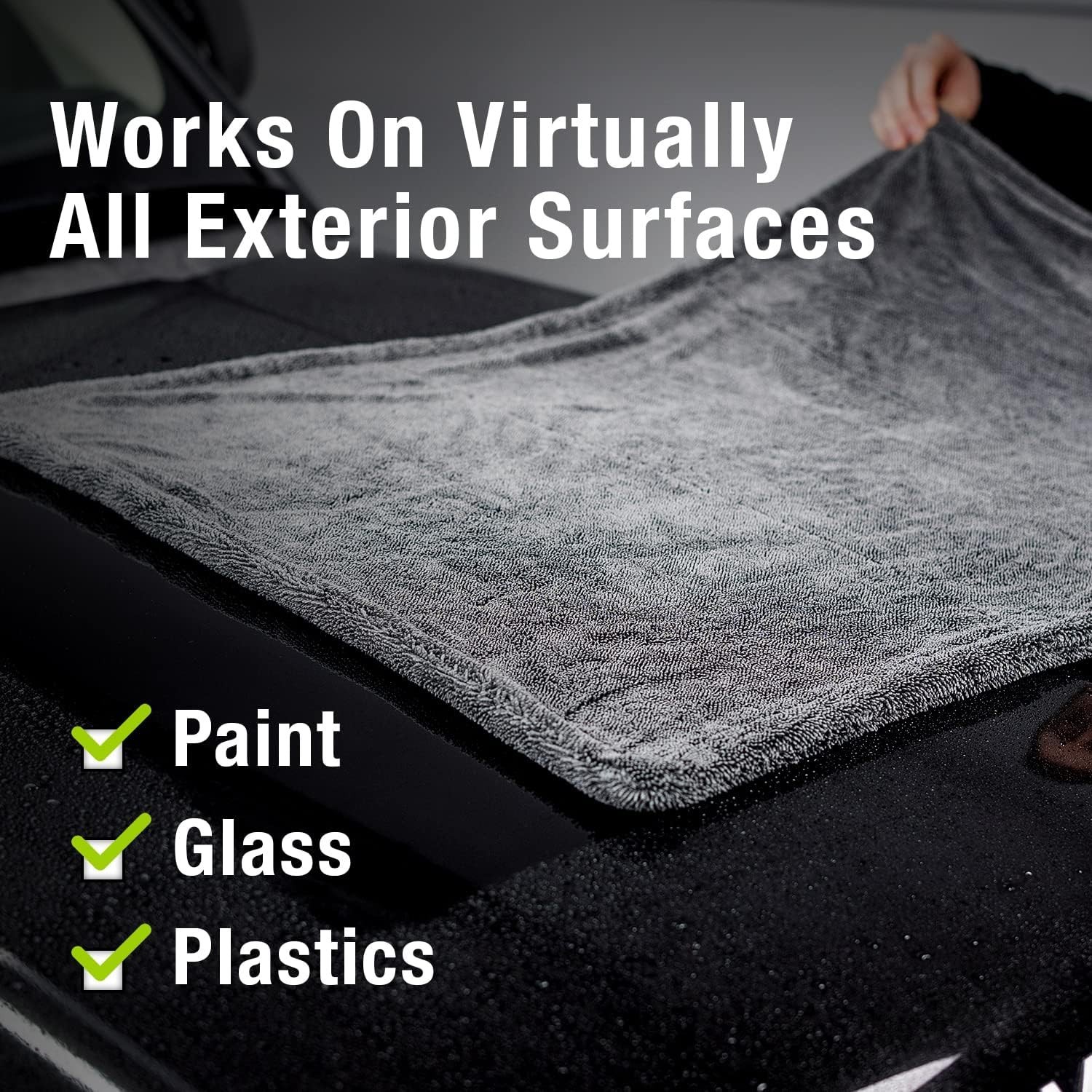 Mega Car Drying Towel – Holds Up to 9 lbs, No Streaks, Scratches, or Pack of 1